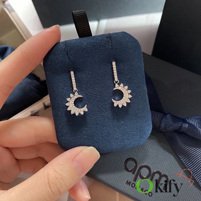 Okify APM Moon Silver Earrings  - 1