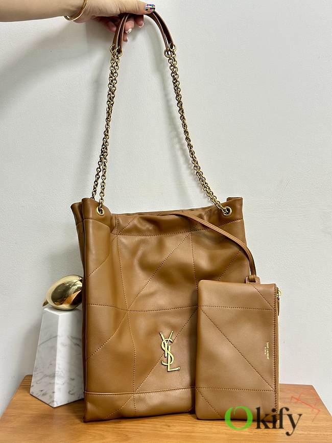 Okify YSL Jamie 4.3 Pochon Bag In Caramel 38x33x2cm - 1