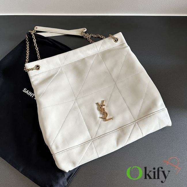 Okify YSL Jamie 4.3 Pochon Bag In White 38x33x2cm - 1