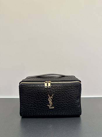 Okify YSL Cosmetic Pouch In Black Elephant Pattern 21x13x13cm 