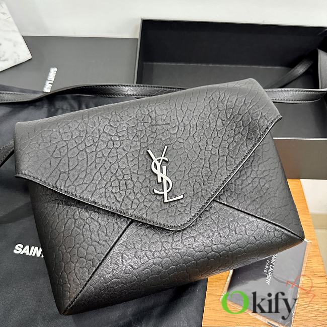 Okify YSL Cassandre Envelope Messenger Bag In Black 23x16.5x6cm  - 1