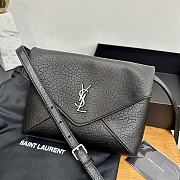 Okify YSL Cassandre Envelope Messenger Bag In Black 23x16.5x6cm  - 4