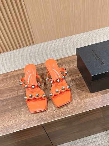 Okify Alexander Wang Orange Thick Heeled Sandals EU35-40 20442