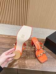 Okify Alexander Wang Orange Thick Heeled Sandals EU35-40 20442 - 2