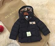 Okify Burberry Black Down Jacket For Children 100-160 - 1