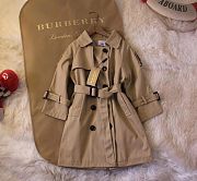 Okify Burberry Brown Windbreaker Jacket For Children 110-160  - 1