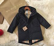 Okify Burberry Black Down Jacket For Children 110-160 - 1