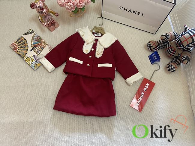 Okify Channel Set Of Red Clothes For Children 90-140  - 1