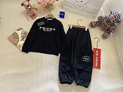 Okify Prada Set Of Black Sweater And Pants For Children 90-140  - 1