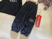 Okify Prada Set Of Black Sweater And Pants For Children 90-140  - 2