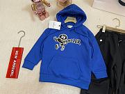 Okify Moncler Set Of Blue Sweater And Black Pants For Children 90-140  - 4