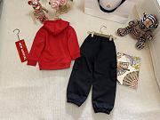 Okify Moncler Set Of Red Sweater And Black Pants For Children 90-140  - 4