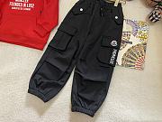 Okify Moncler Set Of Red Sweater And Black Pants For Children 90-140  - 2