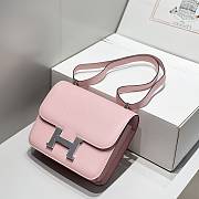 Okify Hermes Constance Bag In Light Pink Epsom Leather 23cm - 4