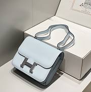 Okify Hermes Constance Bag In Light Blue Epsom Leather 23cm - 2