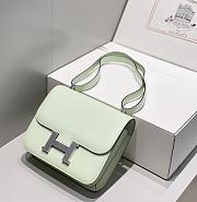 Okify Hermes Constance Bag In Light Green Epsom Leather 23cm - 2