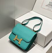 Okify Hermes Constance Bag In Venora Green Epsom Leather 23cm - 4