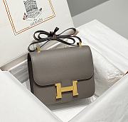 Okify Hermes Constance Bag In Grey Gray Epsom Leather 23cm  - 1