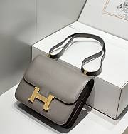 Okify Hermes Constance Bag In Grey Gray Epsom Leather 23cm  - 2