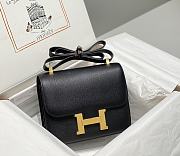 Okify Hermes Constance Bag In Black Epsom Leather 23cm  - 1