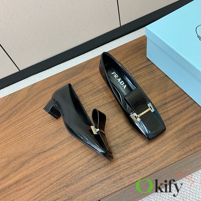 Okify Prada Black Mary Jane Shoes 4.5cm EU35-41  - 1