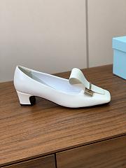 Okify Prada White Mary Jane Shoes 4.5cm EU35-41  - 3