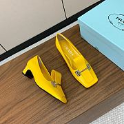 Okify Prada Yellow Mary Jane Shoes 4.5cm EU35-41  - 1