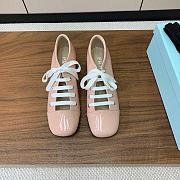 Okify Prada Block Heel Lace-up Shoes In Pink EU35-41  - 4