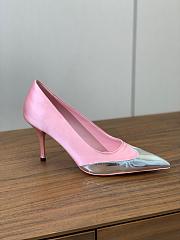 Okify Prada Silk Patchwork Heels In Pink EU35-41 - 1