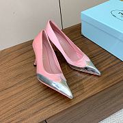 Okify Prada Silk Patchwork Heels In Pink EU35-41 - 4