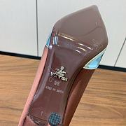 Okify Prada Silk Patchwork Heels In Brown EU35-41 - 4