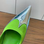 Okify Prada Silk Patchwork Heels In Green EU35-41 - 2