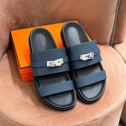 Okify Hermes Jackson Blue Sandals  - 1