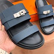 Okify Hermes Jackson Blue Sandals  - 3