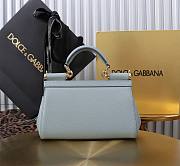 Okify Dolce & Gabbana Sicily Handbag In Light Blue 20502 11x18x6cm - 4