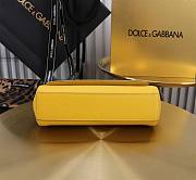 Okify Dolce & Gabbana Sicily Handbag In Yellow 11x18x6cm - 5