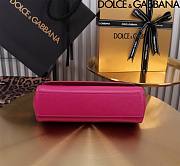 Okify Dolce & Gabbana Sicily Handbag In Pink 11x18x6cm 20504 - 2