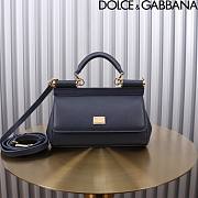 Okify Dolce & Gabbana Sicily Handbag In Black 11x18x6cm - 1