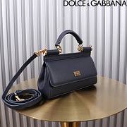 Okify Dolce & Gabbana Sicily Handbag In Black 11x18x6cm - 4