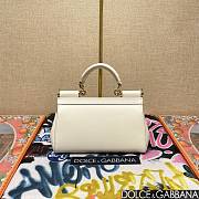 Okify Dolce & Gabbana Sicily Handbag In White 11x18x6cm  - 4