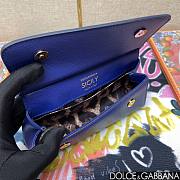 Okify Dolce & Gabbana Sicily Handbag In Dark Blue 11x18x6cm  - 5