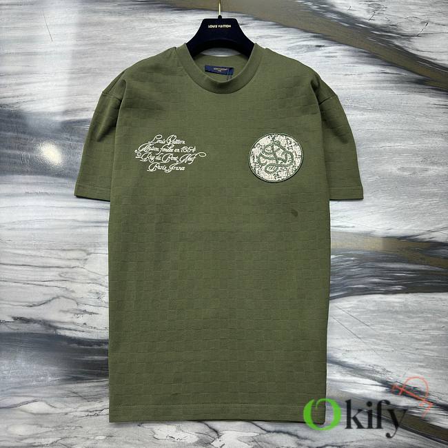 Okify Louis Vuitton Green T-shirt XS-L  - 1