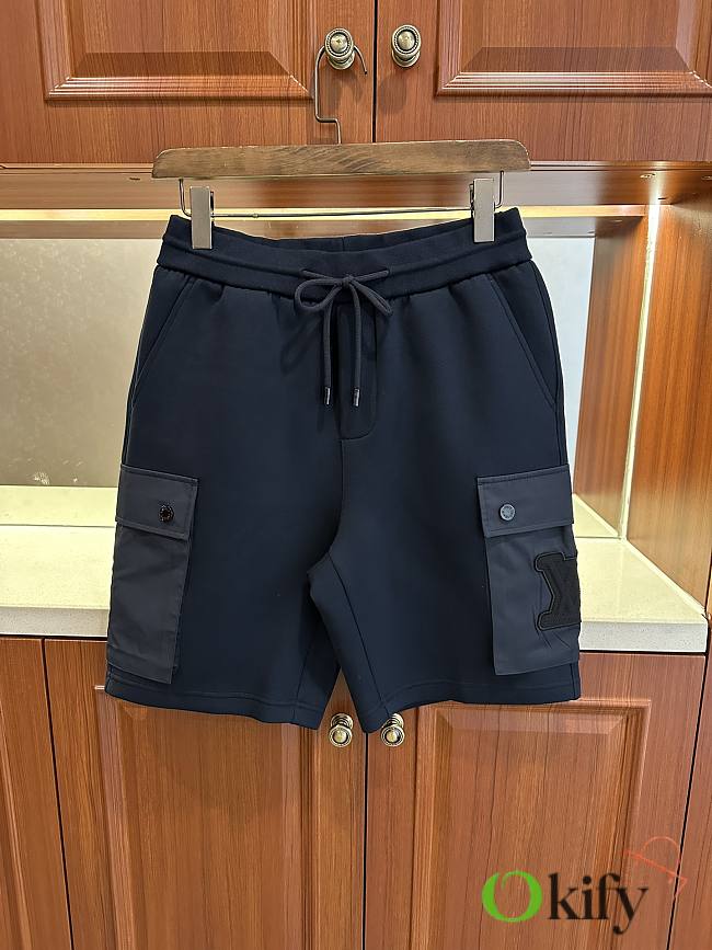 Okify Louis Vuitton Dark Blue Shorts M-3XL  - 1