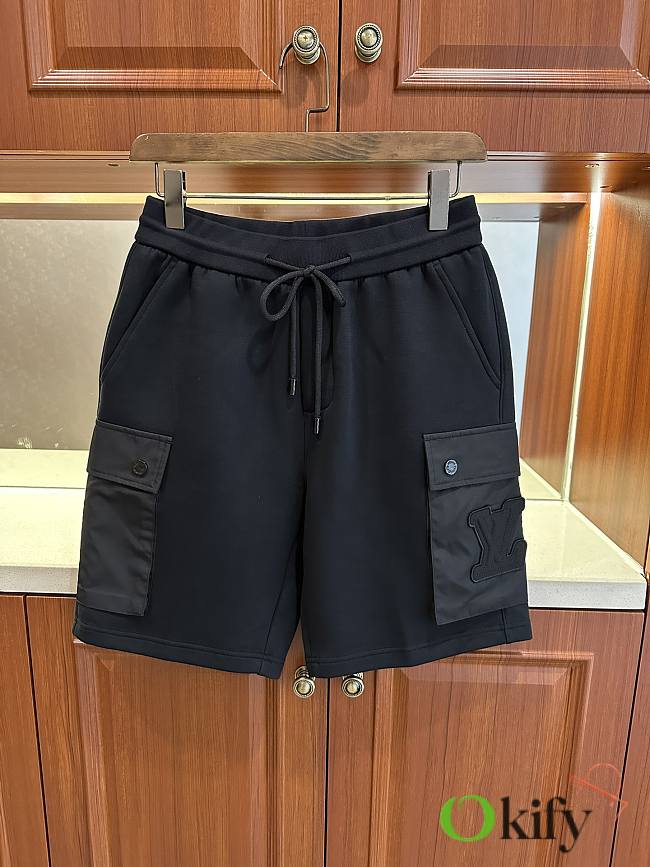 Okify Louis Vuitton Black Shorts M-3XL  - 1