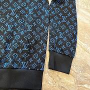 Okify Louis Vuitton Blue Monogram Hooded Jacket SML  - 2