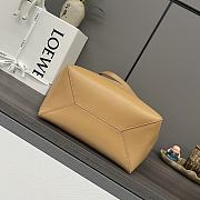 Okify Loewe Medium Puzzle Fold Tote Bag In Light Caramel Shiny Calfskin 25.5x14.5x31.5cm - 5