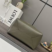 Okify Loewe Medium Puzzle Fold Tote Bag In Two Tones Of Green Calfskin 25.5x14.5x31.5cm - 4