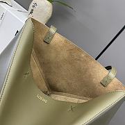 Okify Loewe Medium Puzzle Fold Tote Bag In Two Tones Of Green Calfskin 25.5x14.5x31.5cm - 2