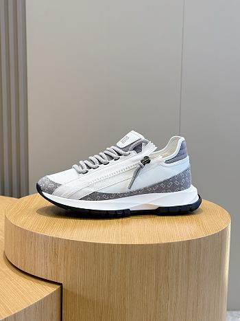 Okify Givenchy Spectre Sneakers In Leather And Monogram 72 Denim In Grey Gray EU38-45