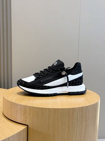 Okify Givenchy Spectre Sneakers In Leather And Monogram 72 Denim In Black EU38-45